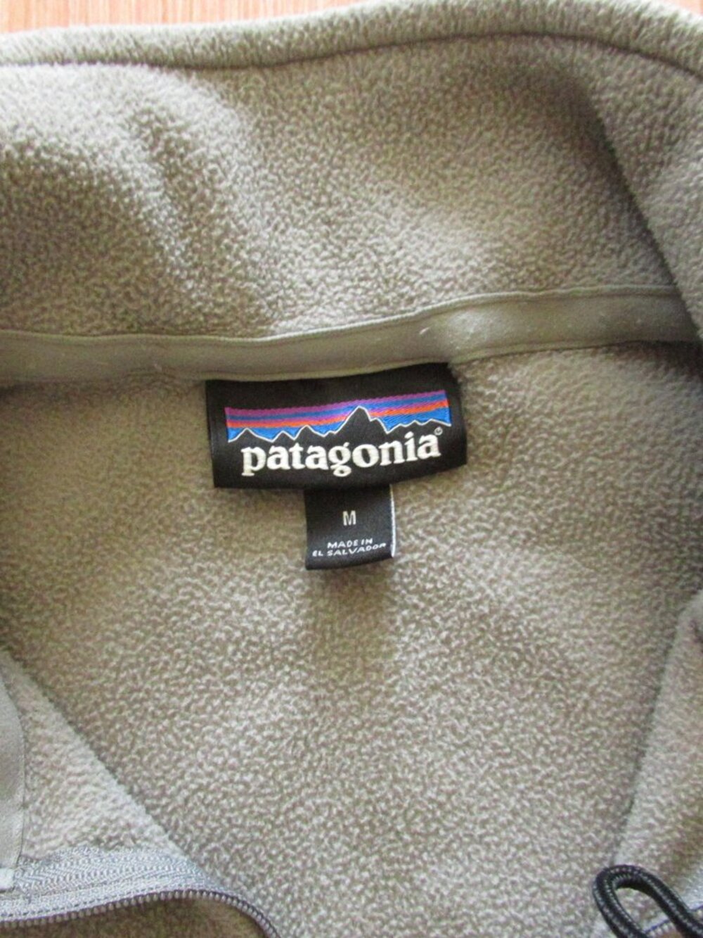 Patagonia Men’s Lightweight Fleece Quarter Zip Pullover Gray Size M - Picture 4 of 5